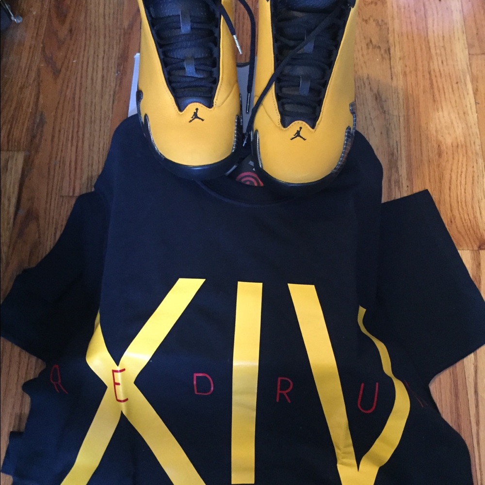 Air Jordan reverse matches Red Rum T shirt